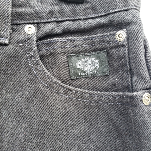 Vintage Harley Davidson black high rise mom jeans - Picture 3 of 8